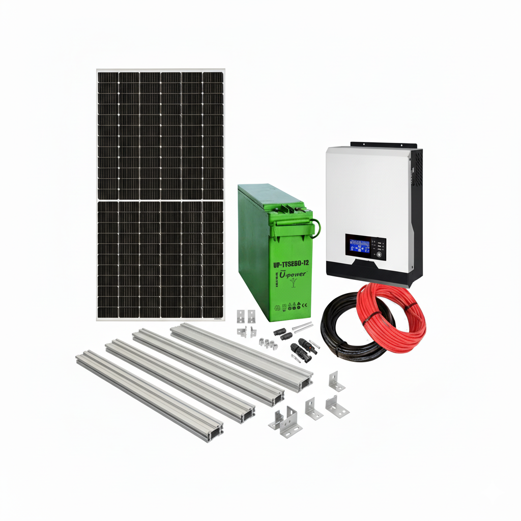 Kit solar aislada 1000W 12V