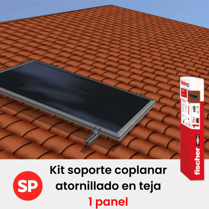 Fischer estructura coplanar 1 panel sobre teja