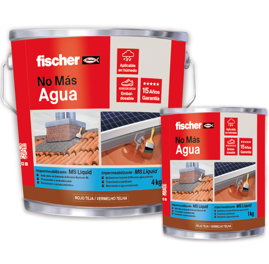 Impermeabilizante cubiertas Fischer MS LIQUIDO 1 KG