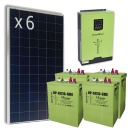 Kit Aislada 4,5/9 kWh/día - 550 Ah - 24V