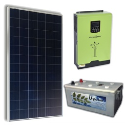 Kit Solar Fotovoltaico Off Grid 375W para generación eléctrica.